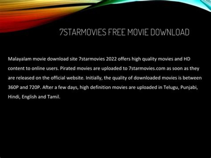 7Star Movies: Your Ultimate Destination for Blockbuster Entertainment