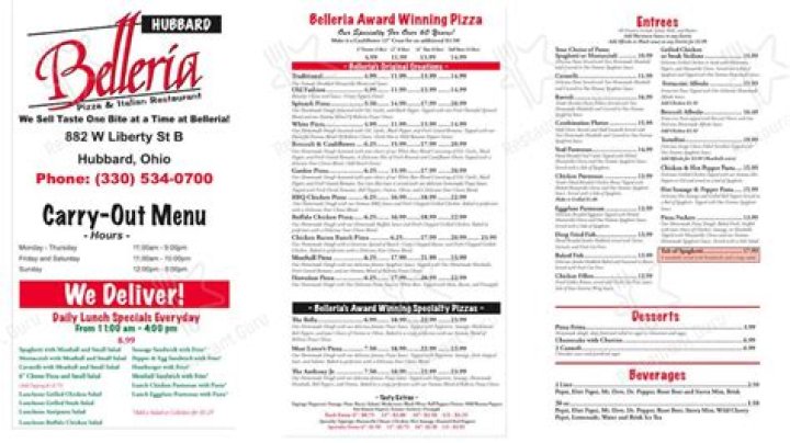 Belleria Hubbard Ohio: A Taste of Community and Tradition