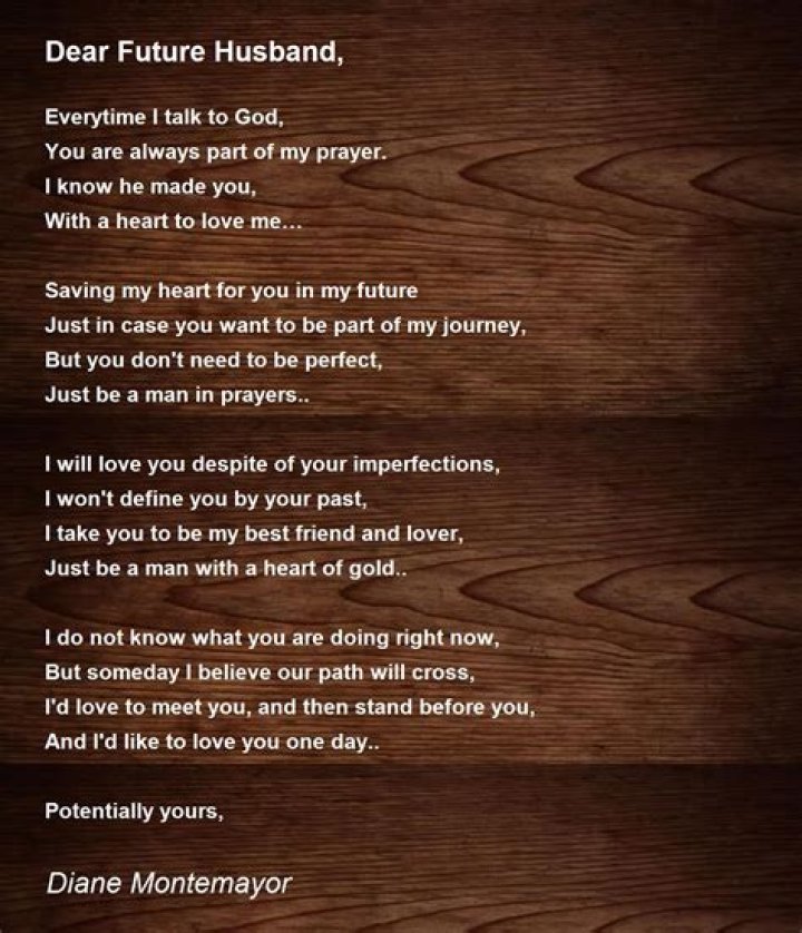 Dear Future Husband: A Heartfelt Letter to My Future Partner