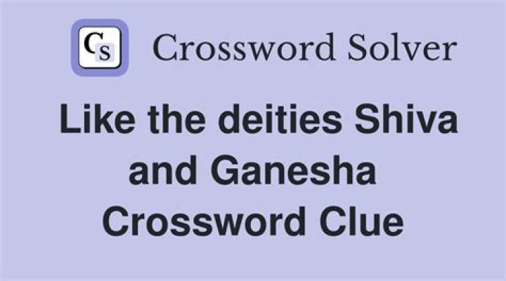 Like the Deities Shiva and Ganesha Crossword: A Comprehensive Guide