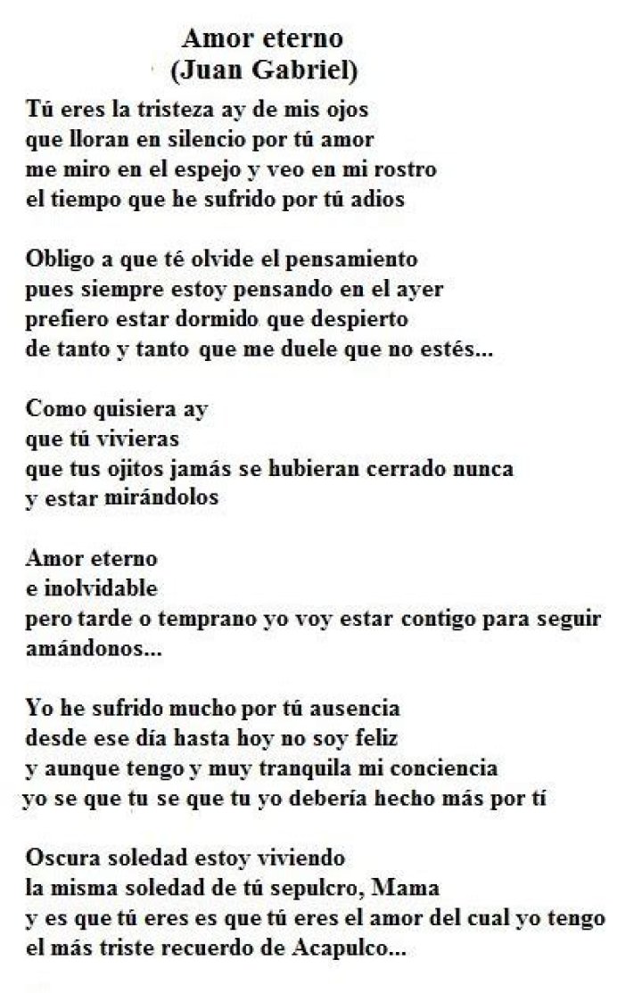 Understanding "Lyrics Amor Eterno": A Timeless Masterpiece