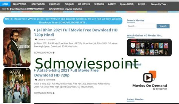SDMoviesPoint: Your Ultimate Destination for Movie Entertainment