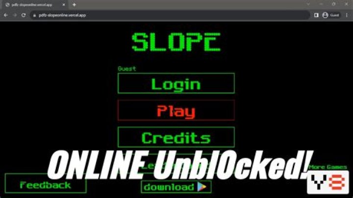 Slope Unblocked: Play the Challenging Physics-Based Game