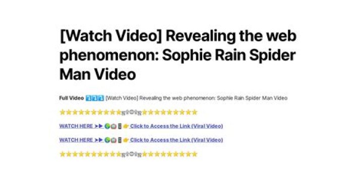 Sophie Rain: The Spider-Man of Erome