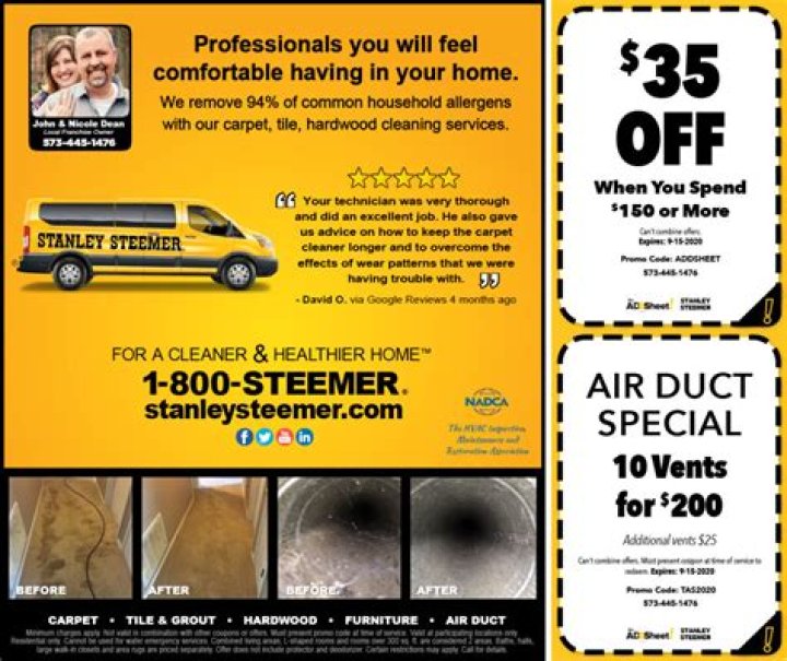 Stanley Steemer Carpet Cleaner Coupons: Save Big on Professional Cleaning Services