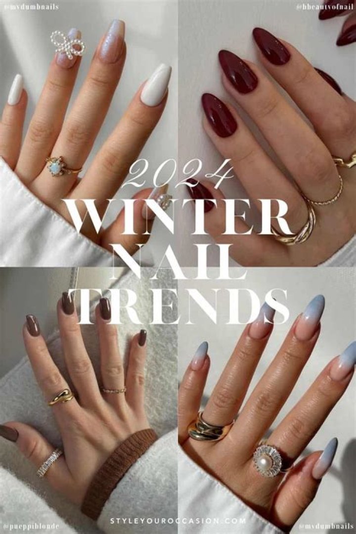Charming and Cozy: Winter Nail Colors 2024